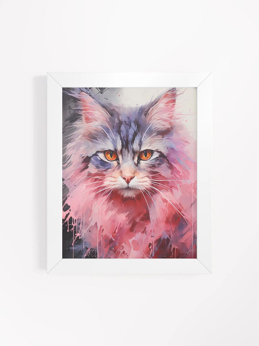 Vibrant Cat Splatter Art Poster product image (4)