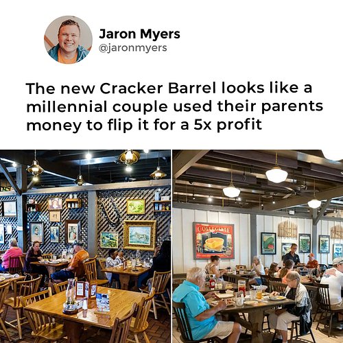 Cracker Barrel serving up that landlord special this fall