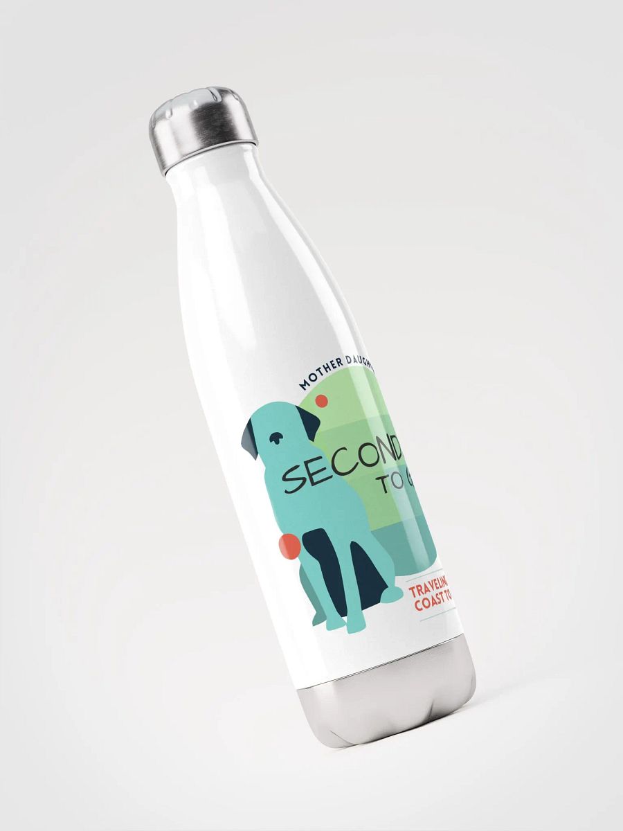 Seconds to Go Logo Signature Stainless Steel Water Bottle White product image (3)