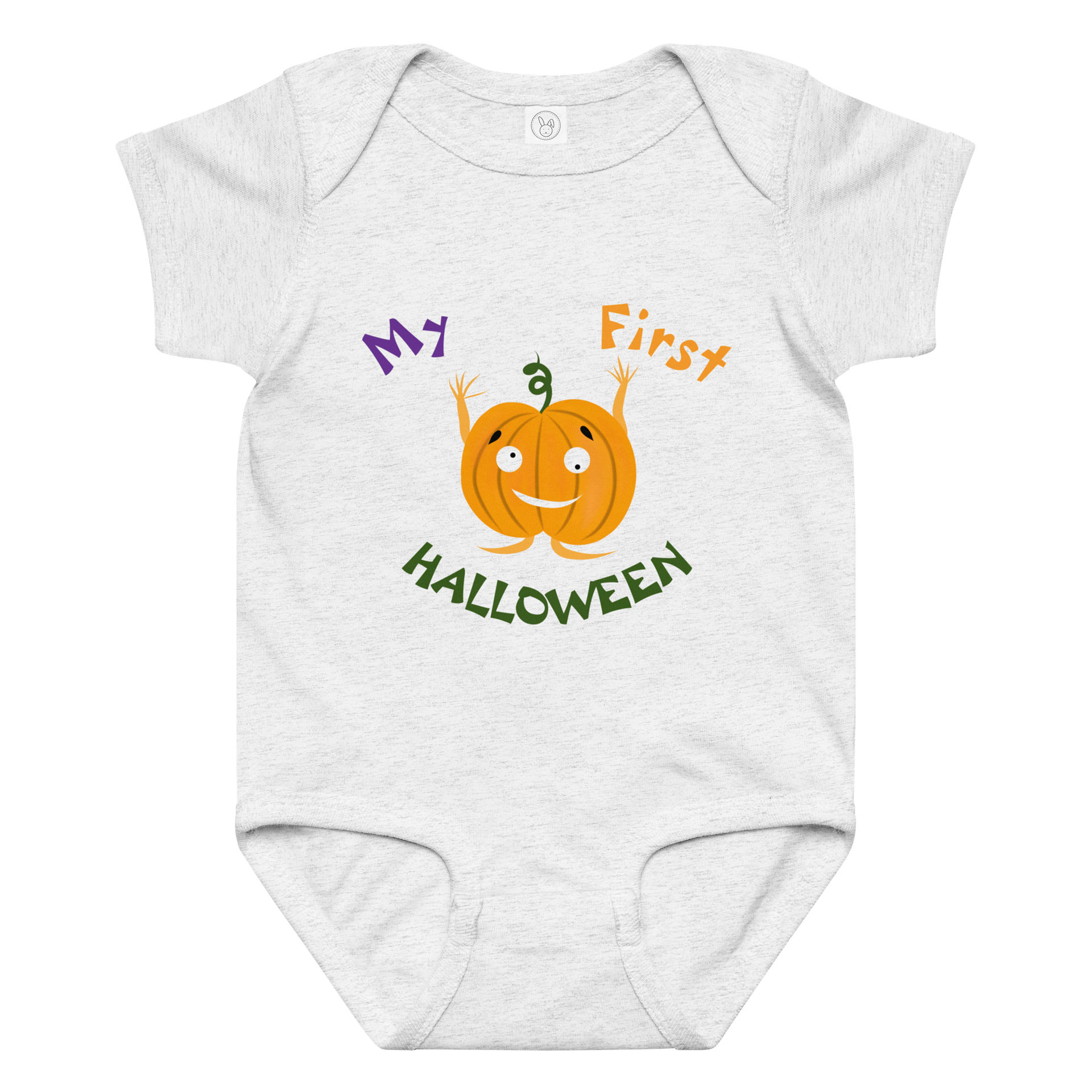 Smiling Pumpkin My First Halloween Baby Bodysuit product image (3)