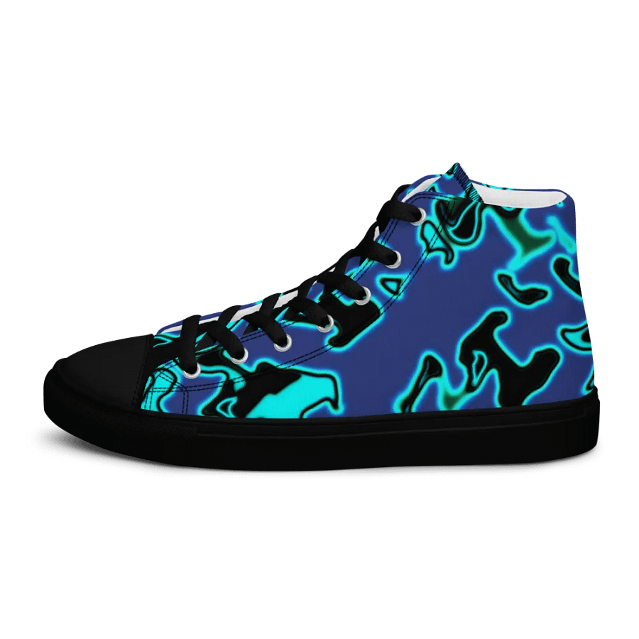 blue fury High Top canvas shoes (womens) product image (9)
