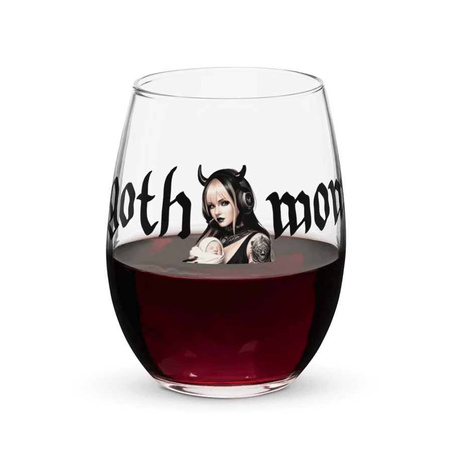 Gothmom wine glass product image (5)