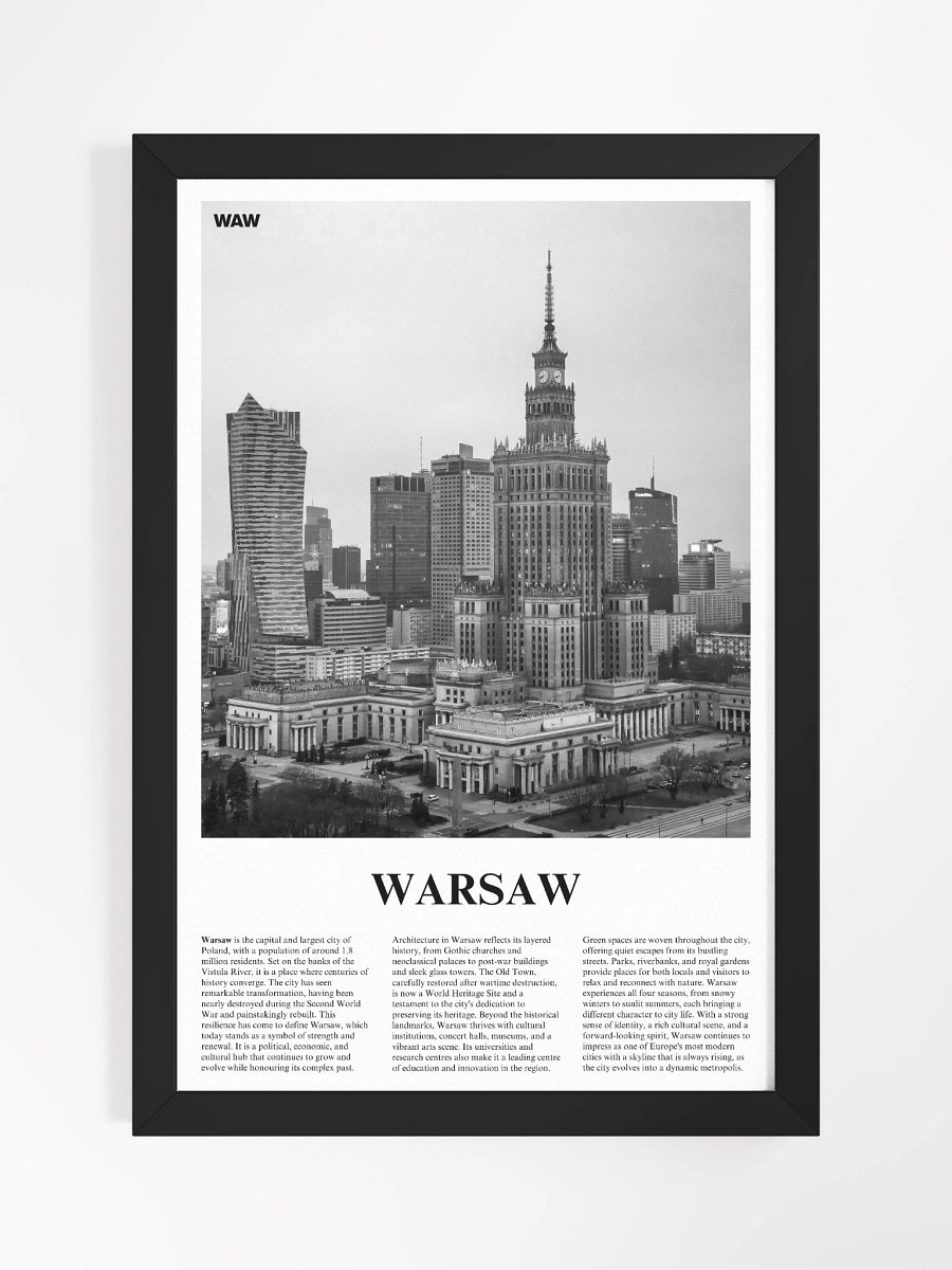 Warsaw 01 Newspaper Poster | Framed product image (5)