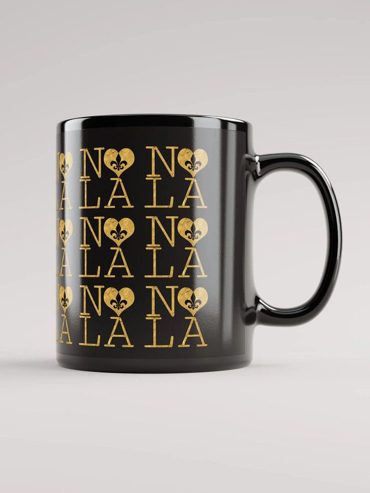 I LOVE NOLA **LEGACY MUG** (BLACK & GOLD EDITION FULL GOLD WRAP FULL INFINITY) product image (2)