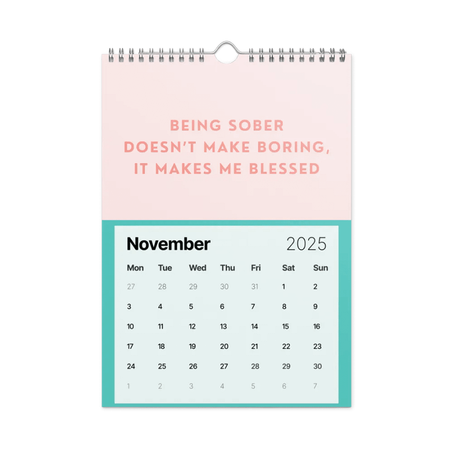 Sobriety Calendar 2025 Funny Sober Sayings product image (12)