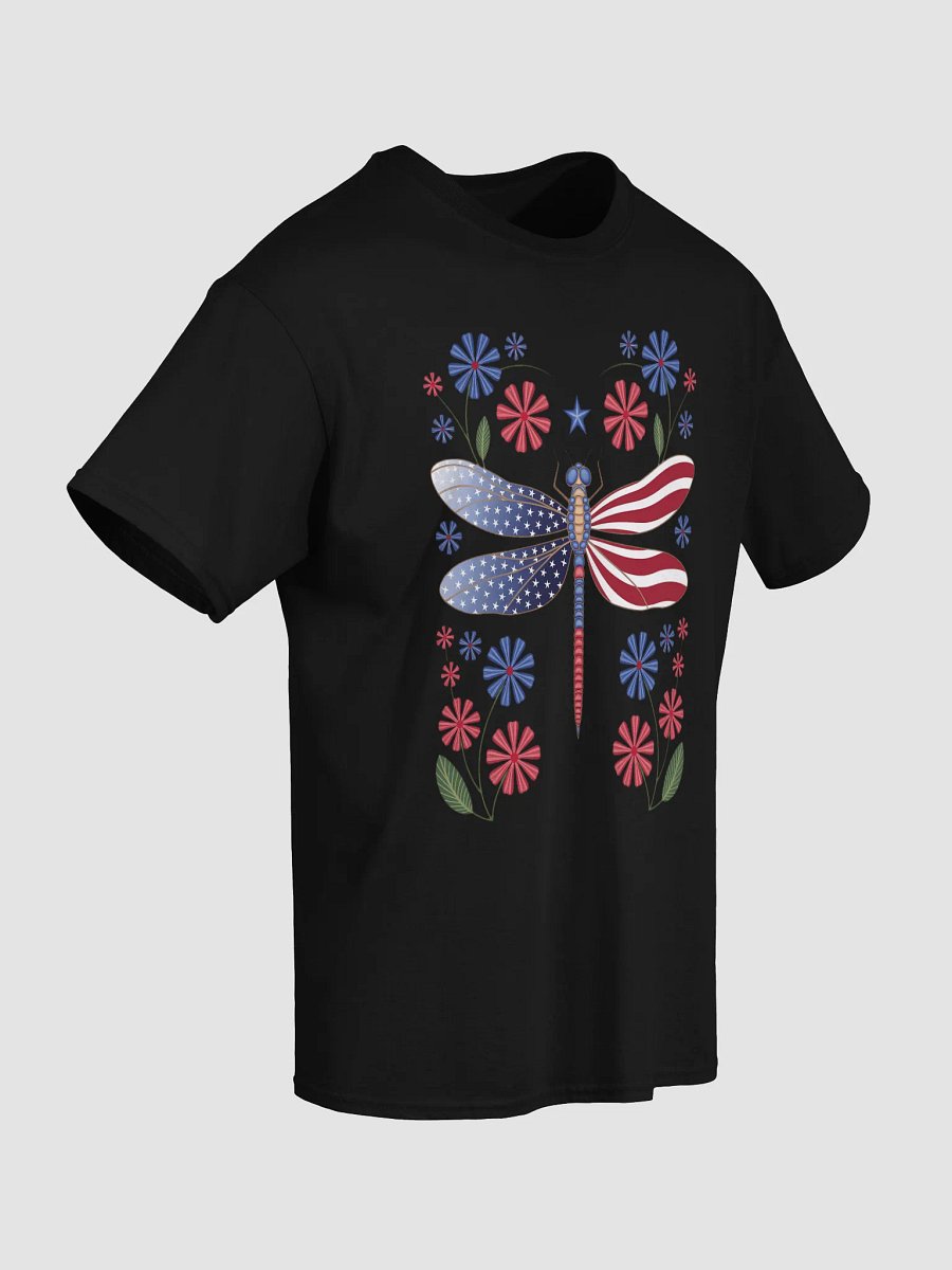 Party Like It’s 1776 T-Shirt - Patriotic Dragonfly American Flag Design product image (23)
