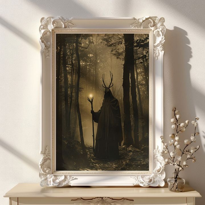 Forest Druid Victorian Photo Witchy Art Print product image (21)