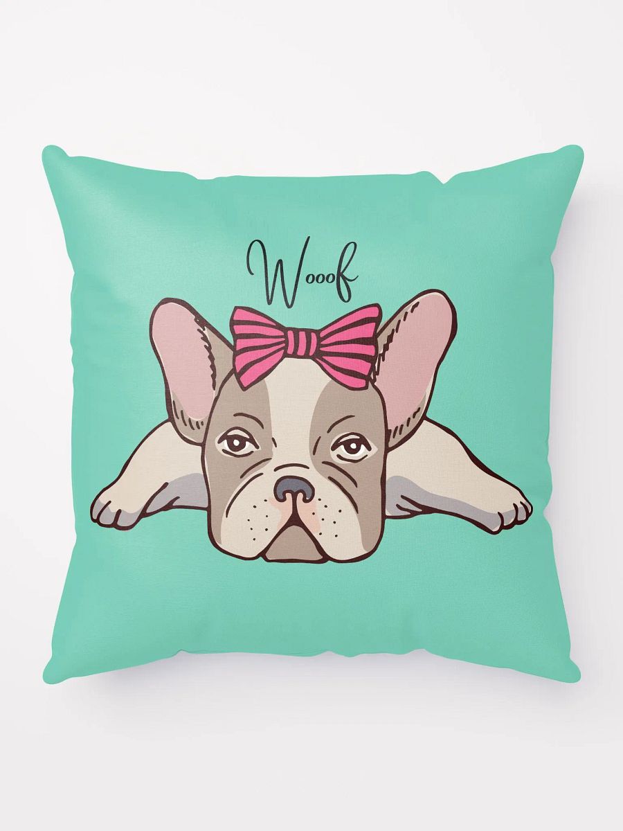 Girly French Bulldog Pillow product image (1)
