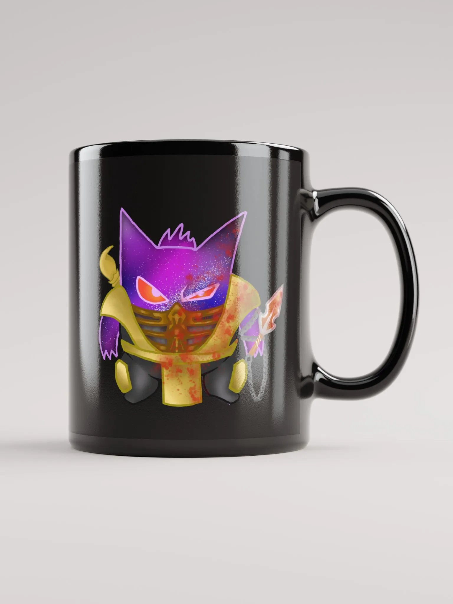 Scorpion X Gengar (Galaxy) Black Glossy Mug product image (1)