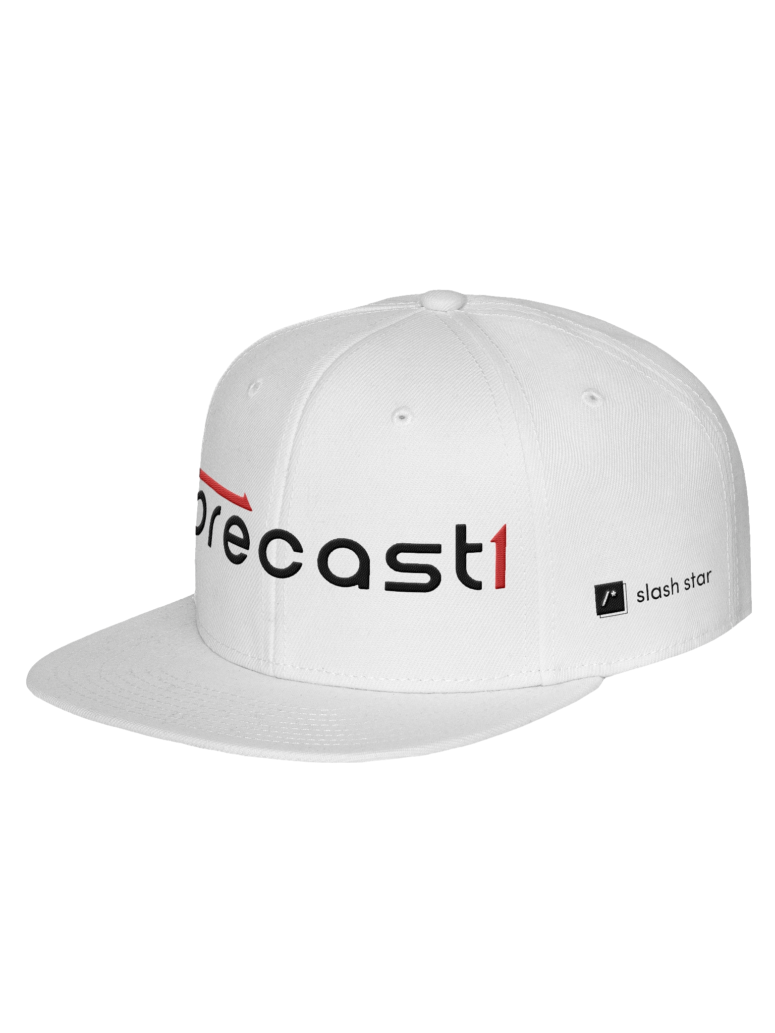 Forecast White Snapback Flat Visor product image (4)