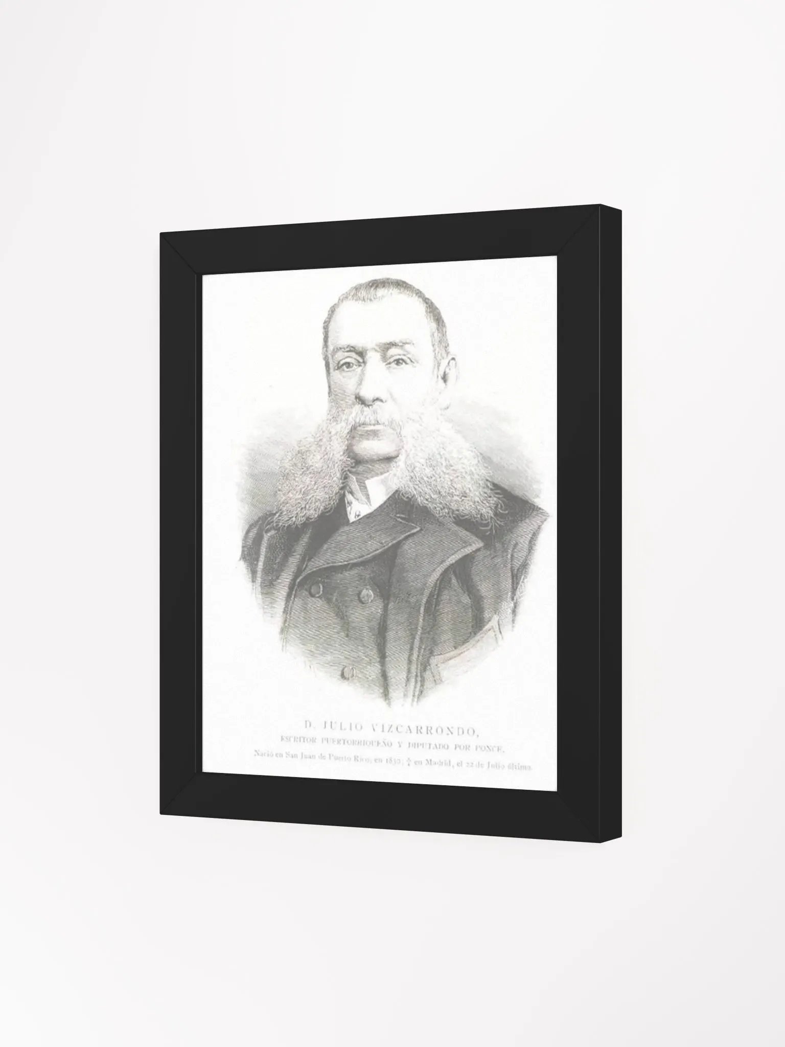 Cuadro - D. Julio C. Vizcarrondo y Coronado: Diputado Provincia de Puerto Rico product image (3)
