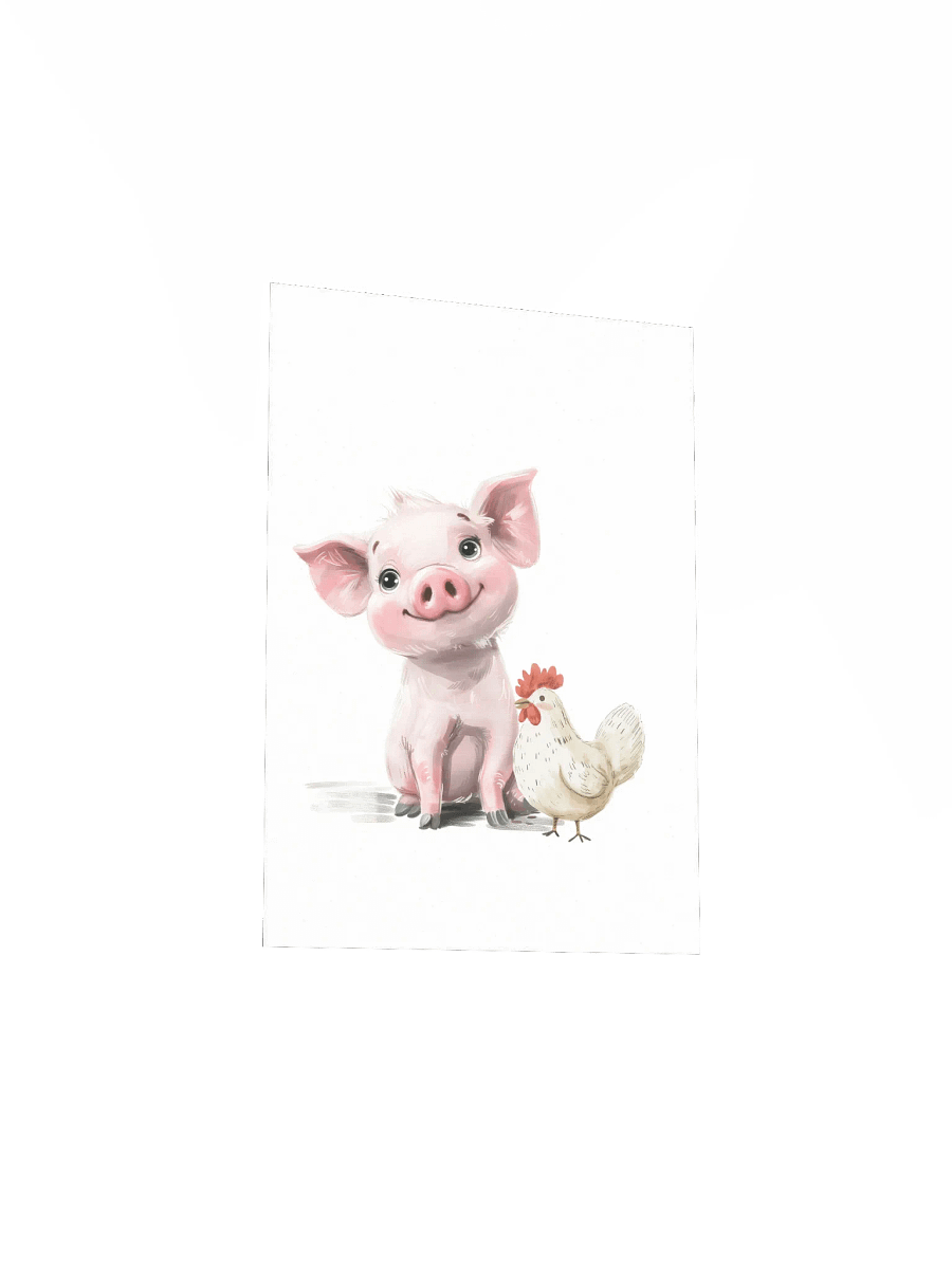 Little Pink Pig and Chicken, Farm Themed Nursery product image (4)