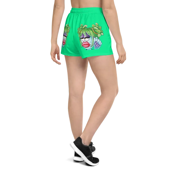 Dusa Green Nail Check Booty Shorts product image (1)