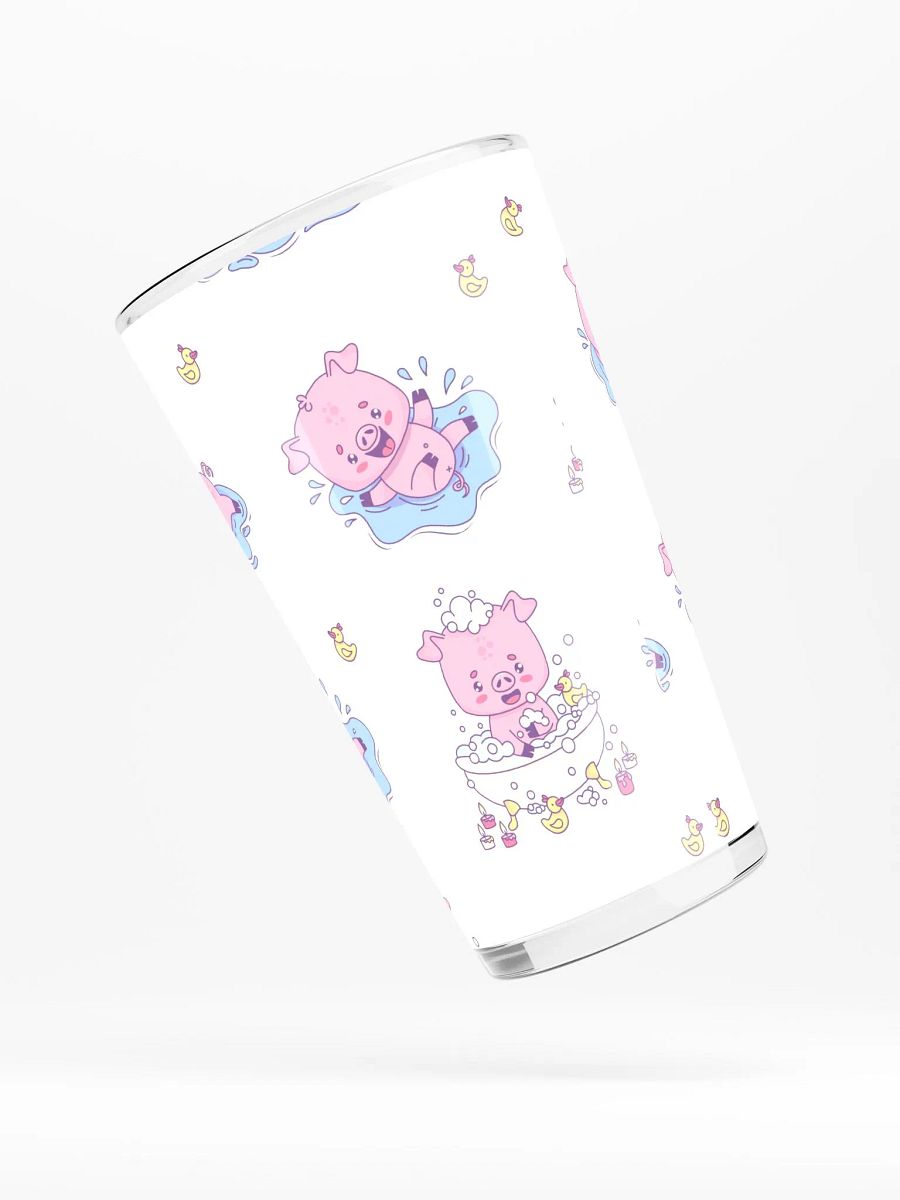 Playful Pink Piglet Shaker Pint Glass product image (4)