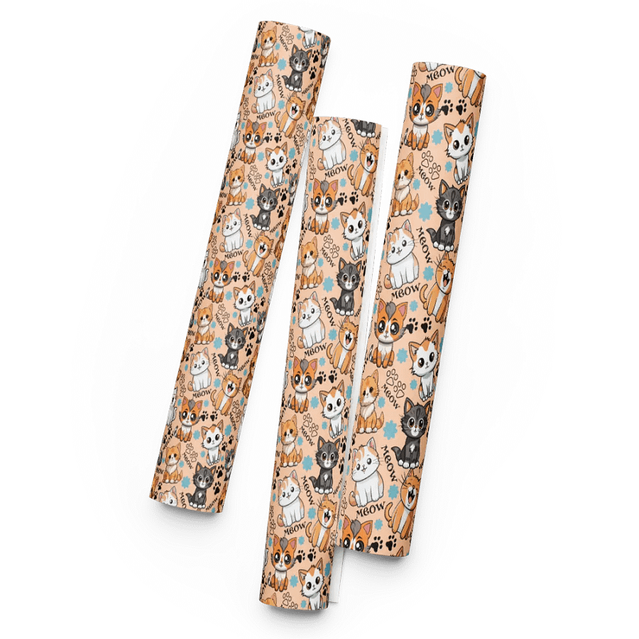 Meow Magic Wrapping Paper - Peach product image (5)