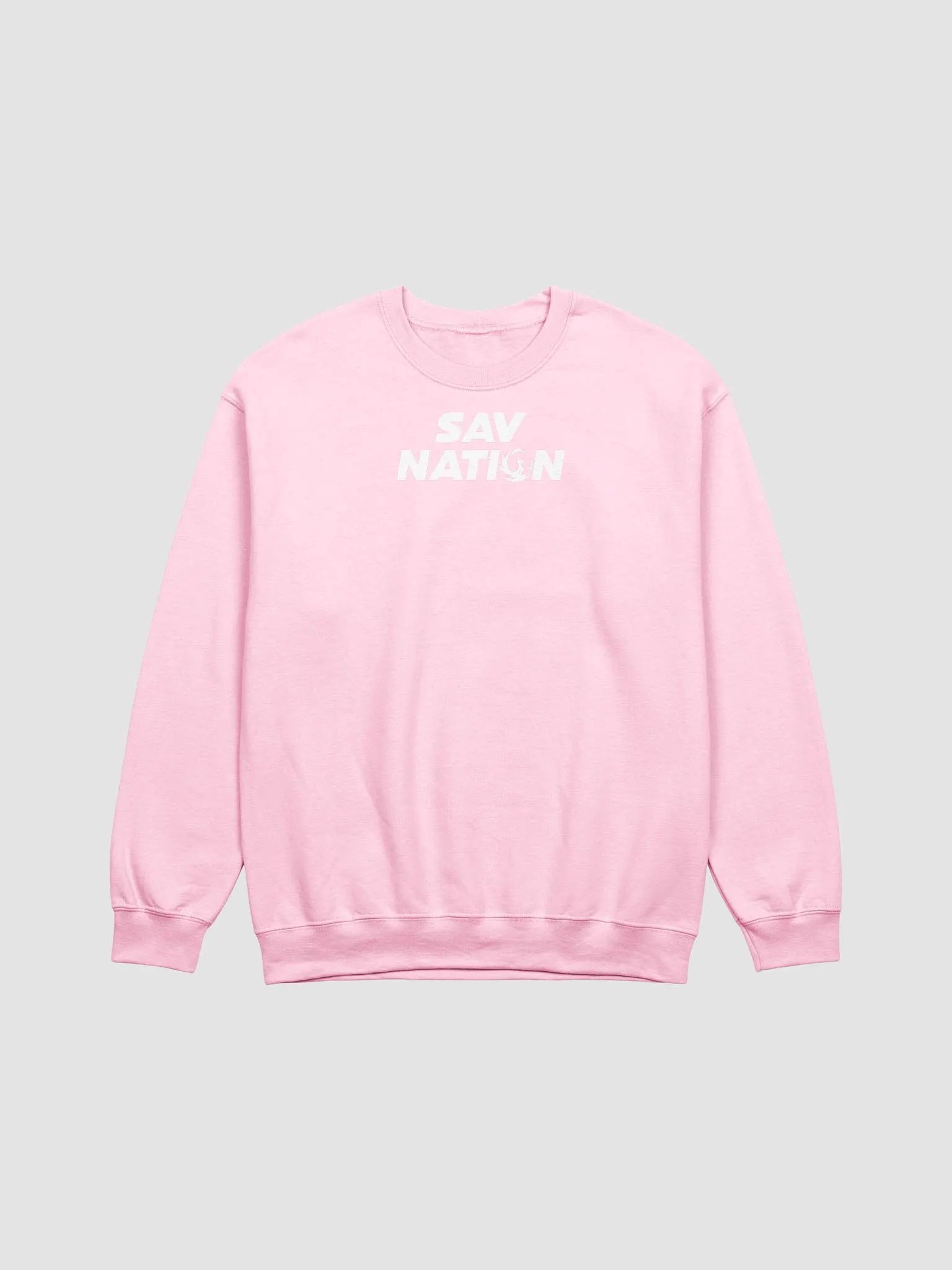 Sav Nation White Logo Gildan Crewneck Sweatshirt product image (18)