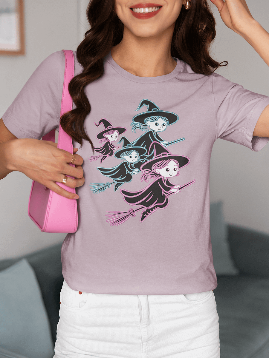 Coquette Cute Halloween Witch Squad Neon Pastel Colors T-Shirt product image (2)