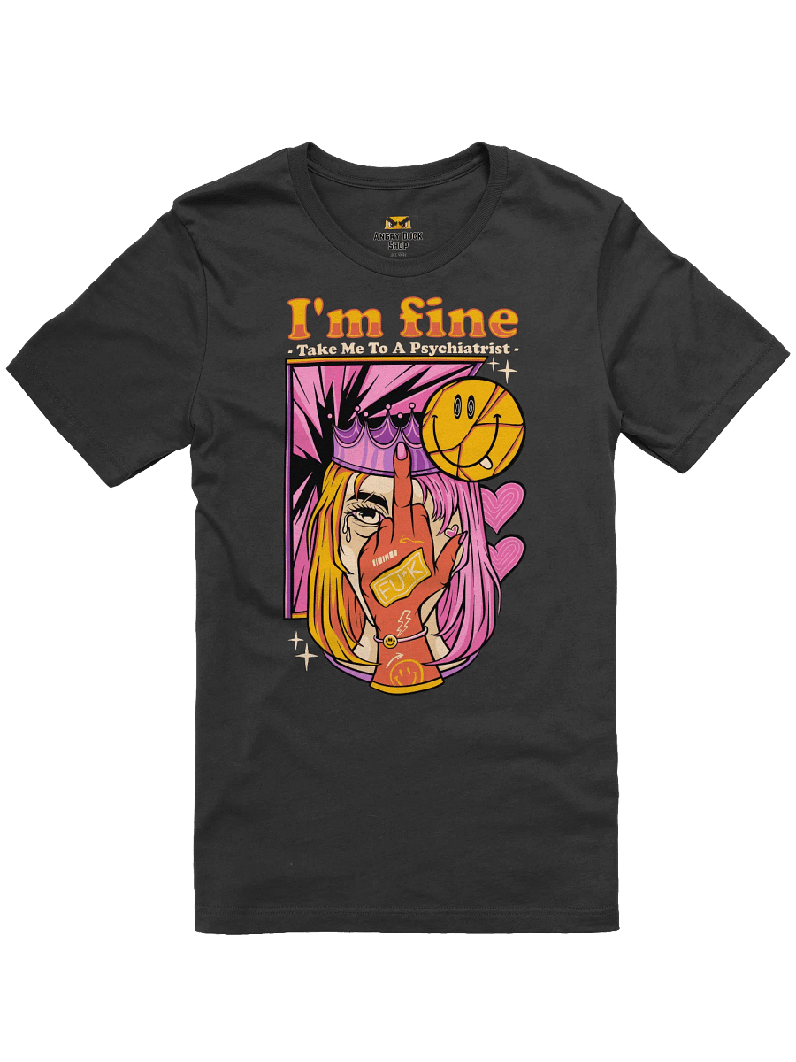 Bold & Edgy Middle Finger Crown Graphic T-Shirt product image (1)