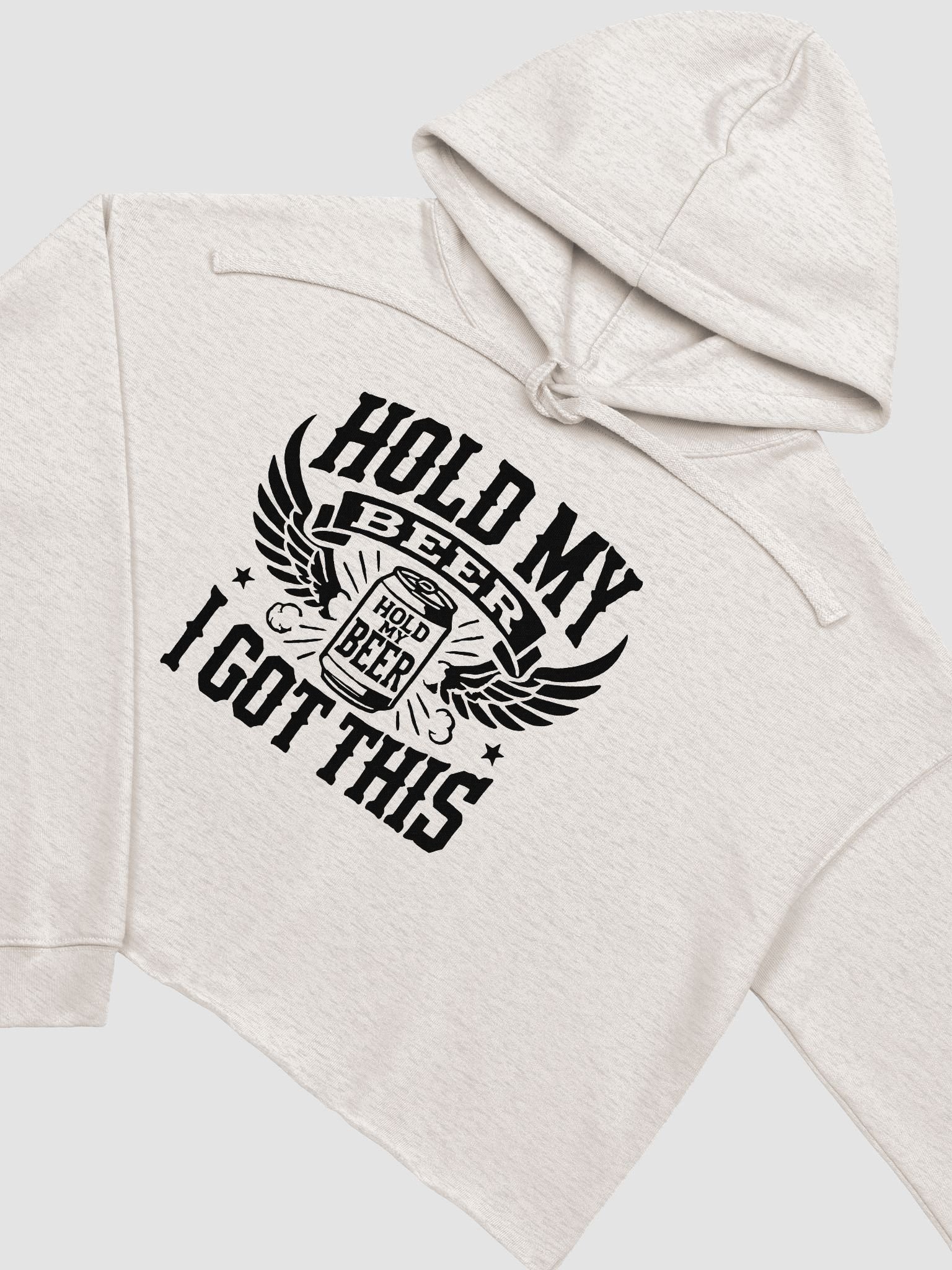 HOLD MY BEER – Crop Hoodie for the Bold Ones product image (3)