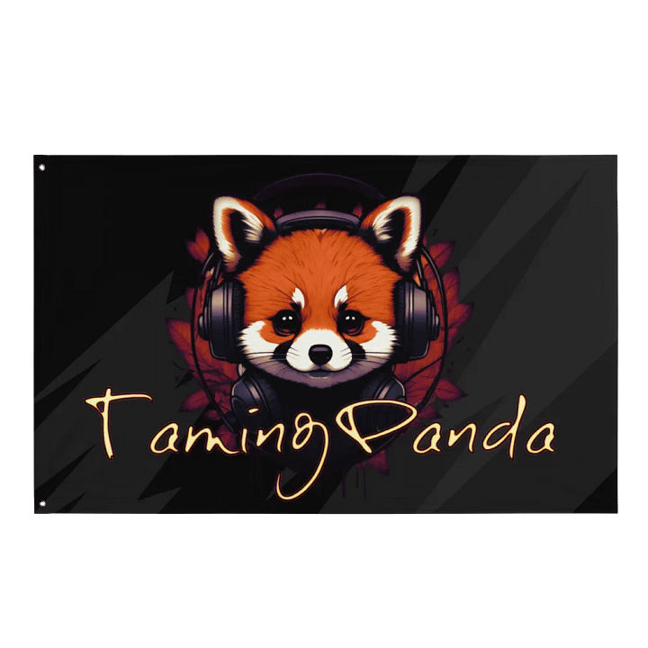 PANDA FLAG BLACK product image (1)