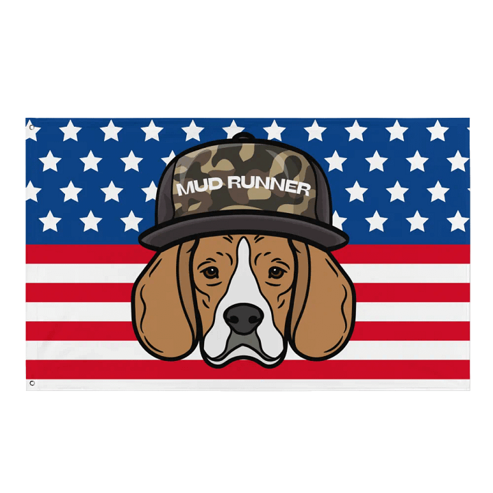 Mud Runner Camo Dog Flag product image (1)