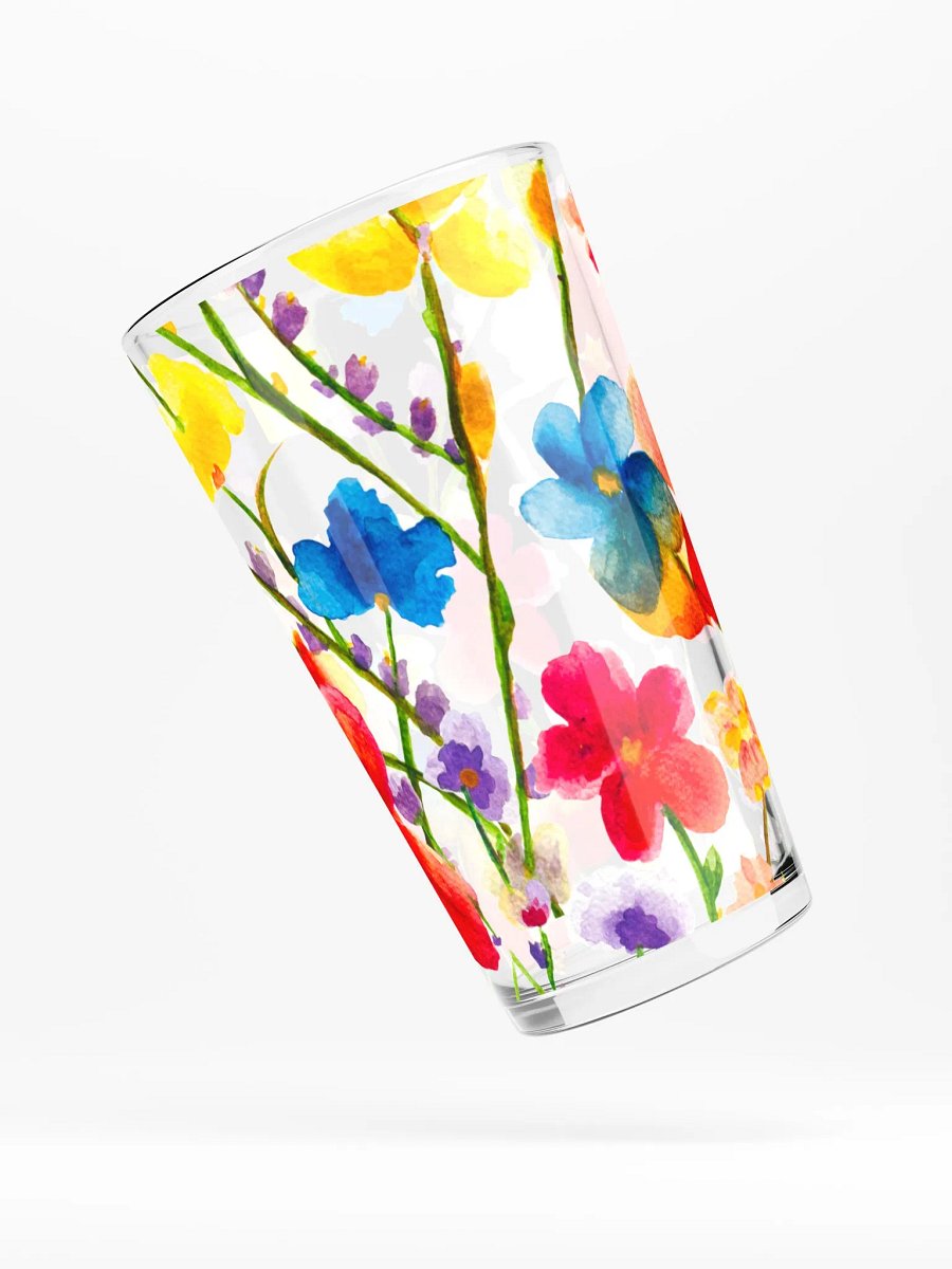 Watercolor Wildflower Bouquet Shaker Pint Glass product image (4)