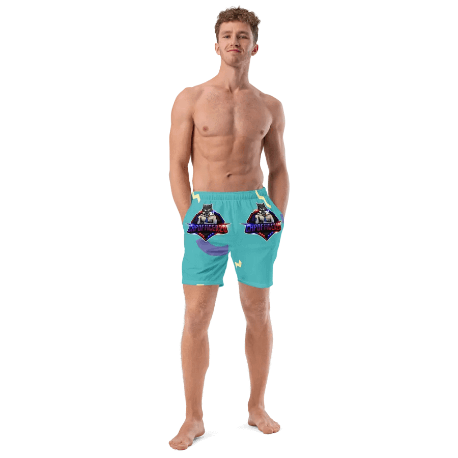 Choppercrew Emblem All-Over Print Swim Trunks product image (10)