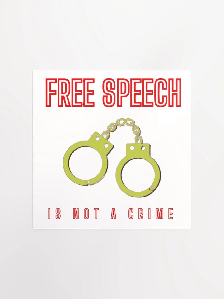 FREE SPEECH IS NOT A CRIME product image (1)