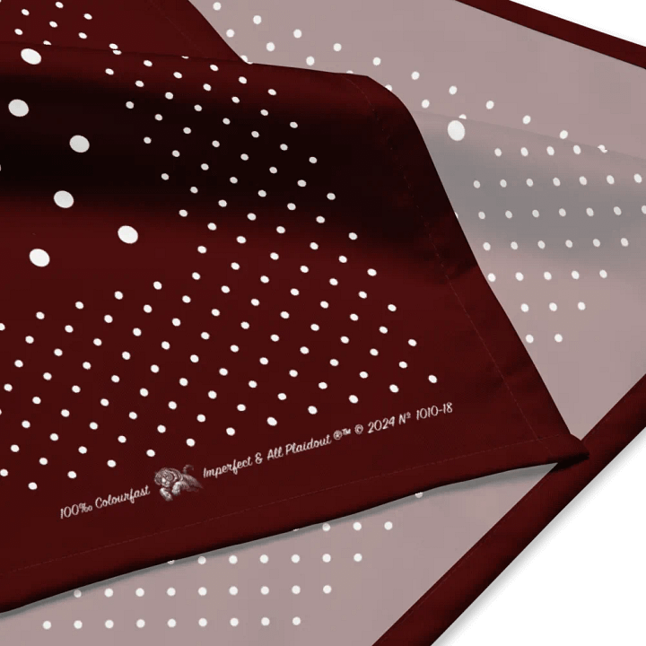 Burgundy Polka Dot Bandana product image (4)