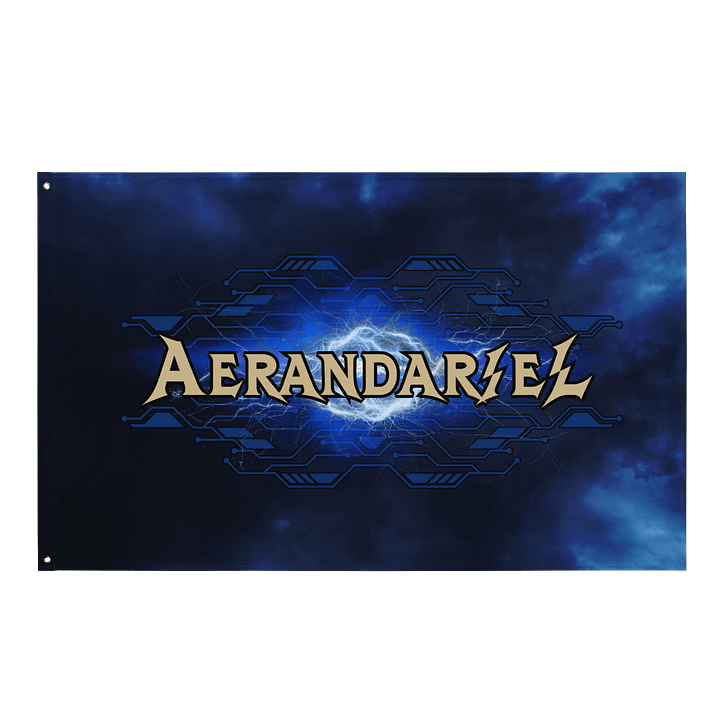 Aerandariel Electric Sky All-Over Flag product image (1)