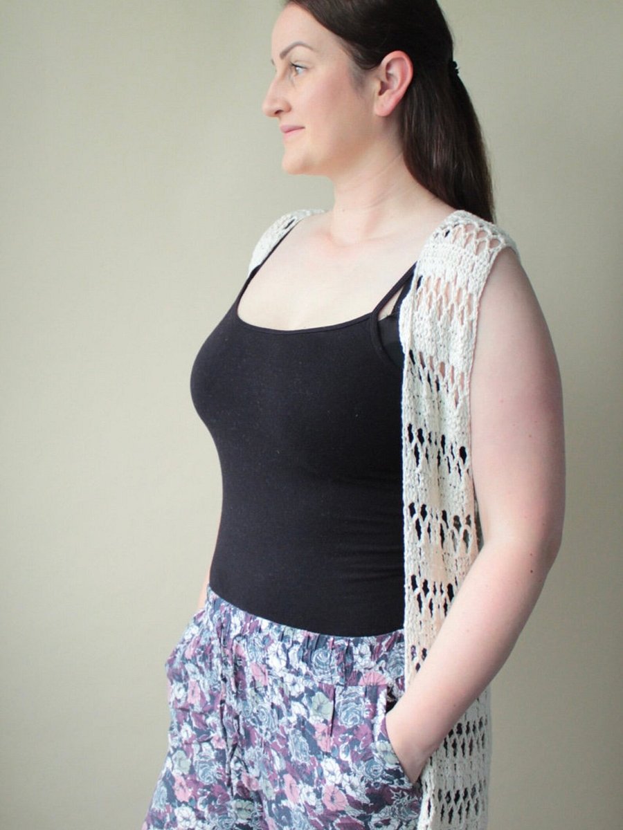 Crochet Boho Beach Vest For Summer PDF Pattern eBook product image (5)