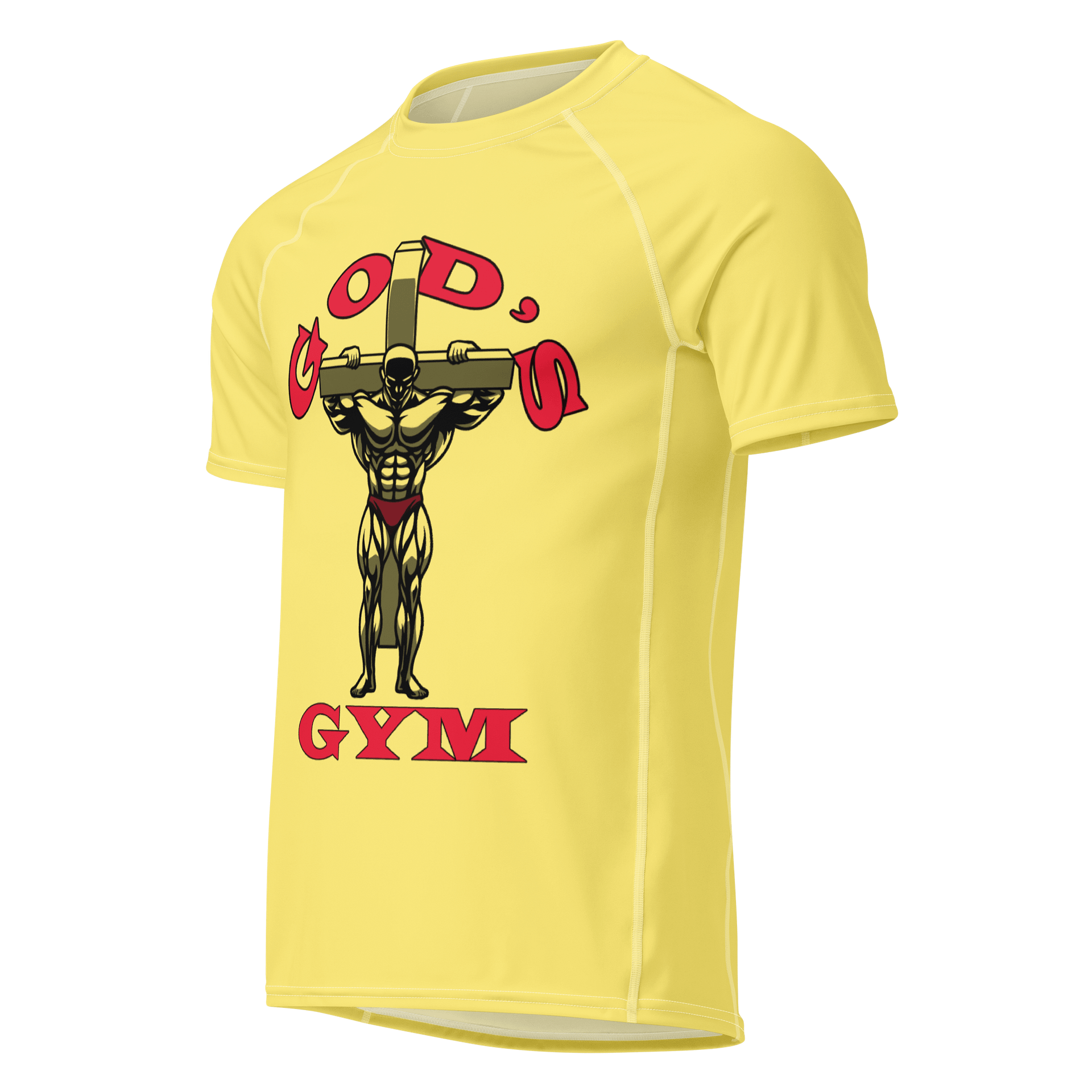 YHWH Rash Shirt - God's Gym (Gold) product image (1)