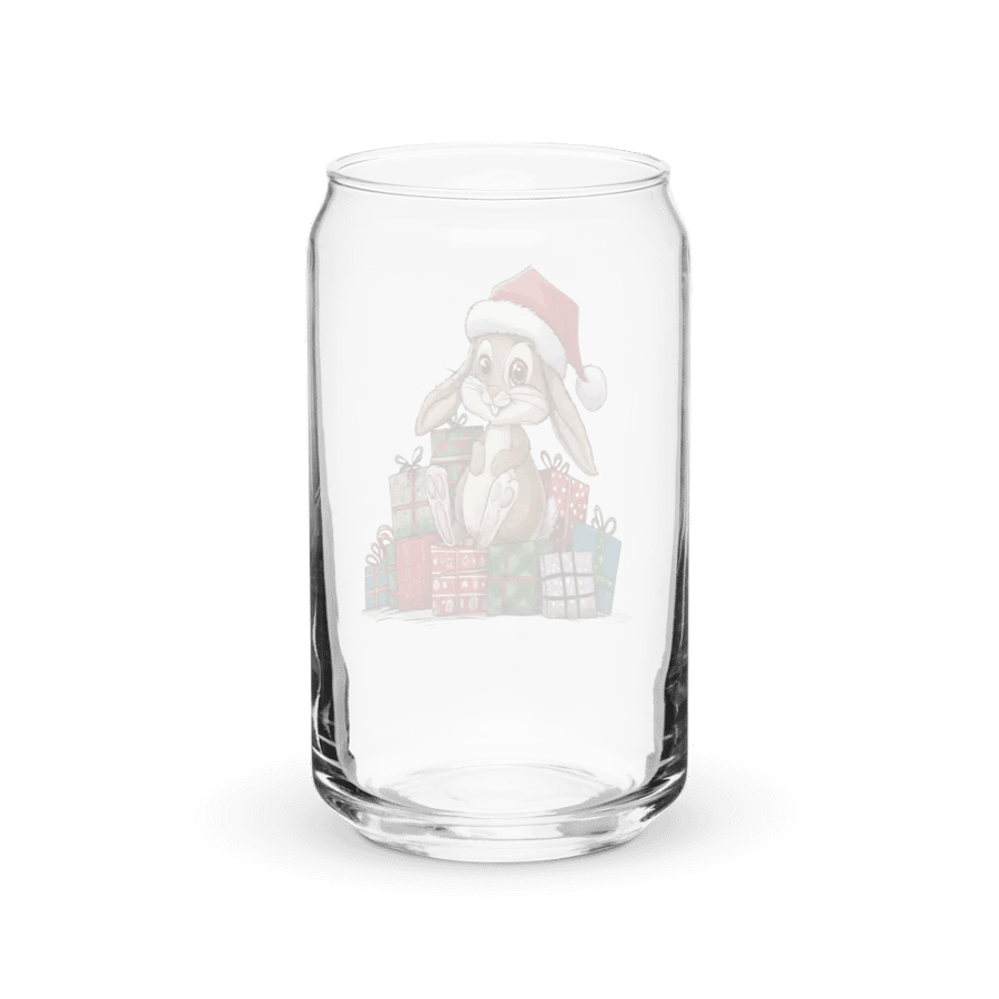 Santa Bunny Can-Shaped Glass product image (2)