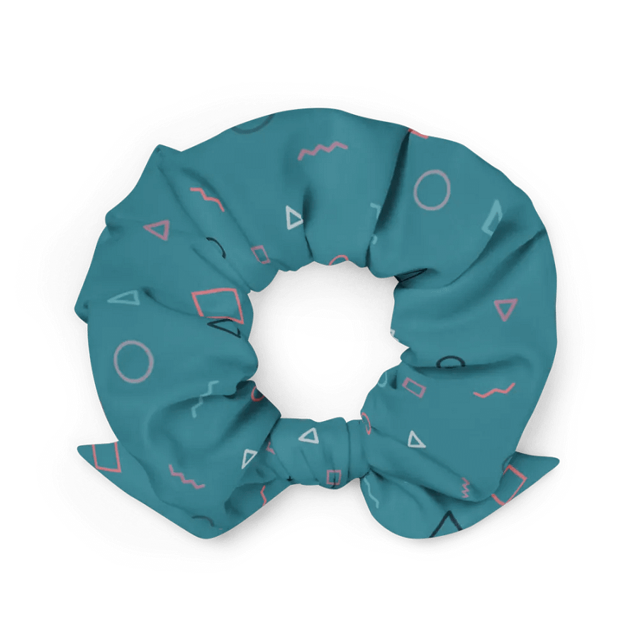 Turquoise Shapes Scrunchie product image (2)