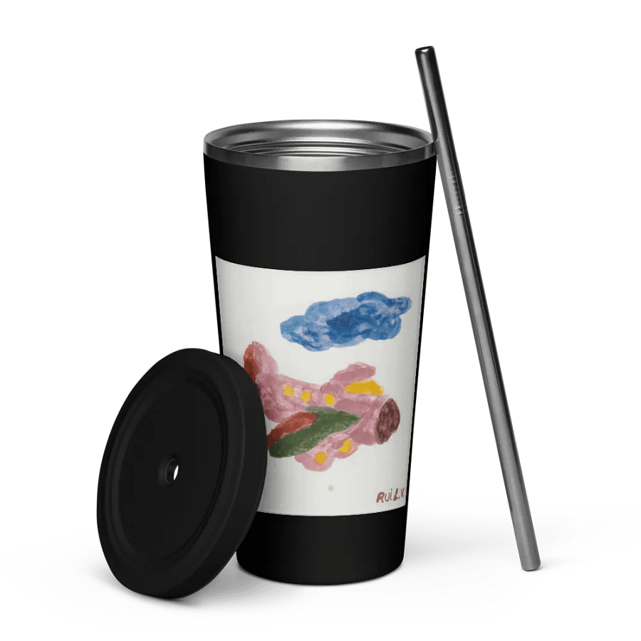 Kid Airplane (Insulated Tumbler with a Straw) product image (5)