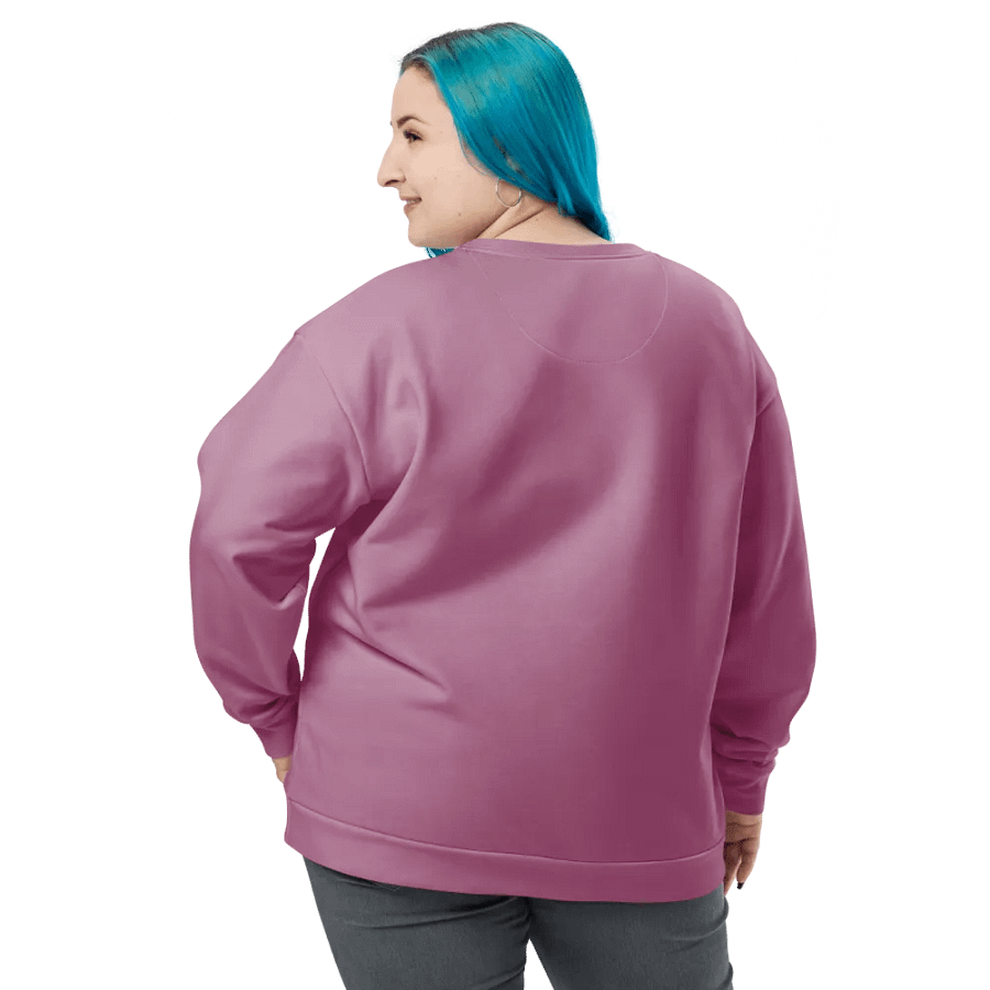 Plain Medium Dark Lilac Purple Soft Summer Unisex Recycled Polyester Heavyweight Premium Sweatshirt by Treasure Pie product image (11)