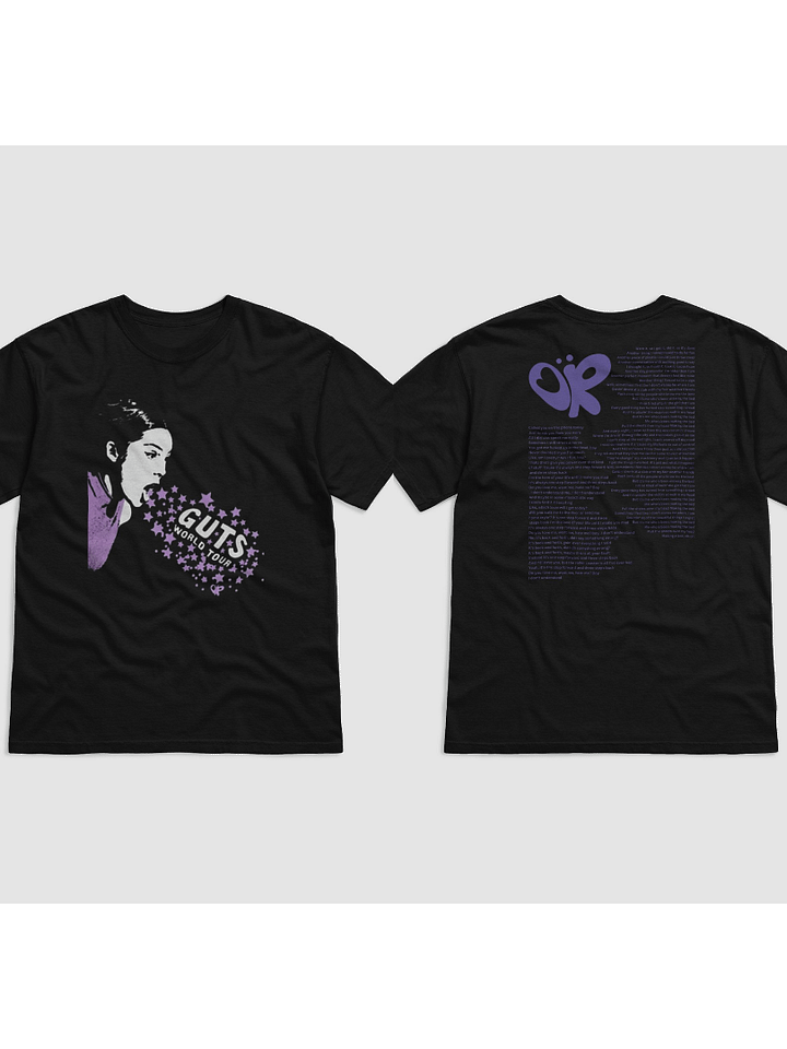 guts tour lyric shirt making the bed x 1 step forward, 3 steps back product image (1)