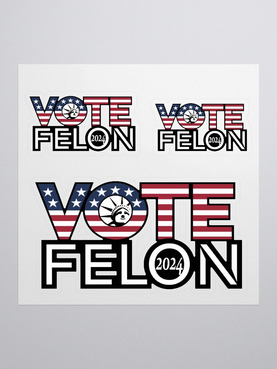 Vote Felon 2024 Vinal Sticker sheet product image (2)