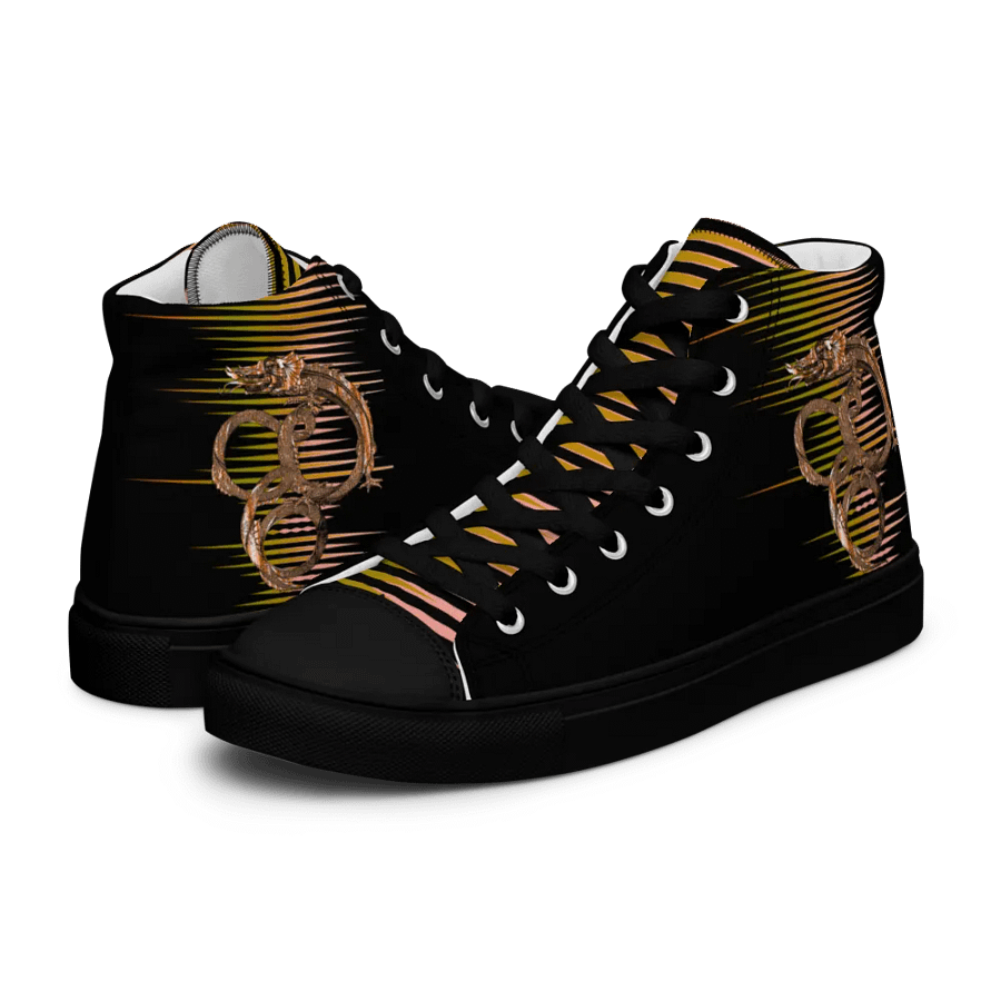 Glitchy Distortion Men's High Tops product image (10)