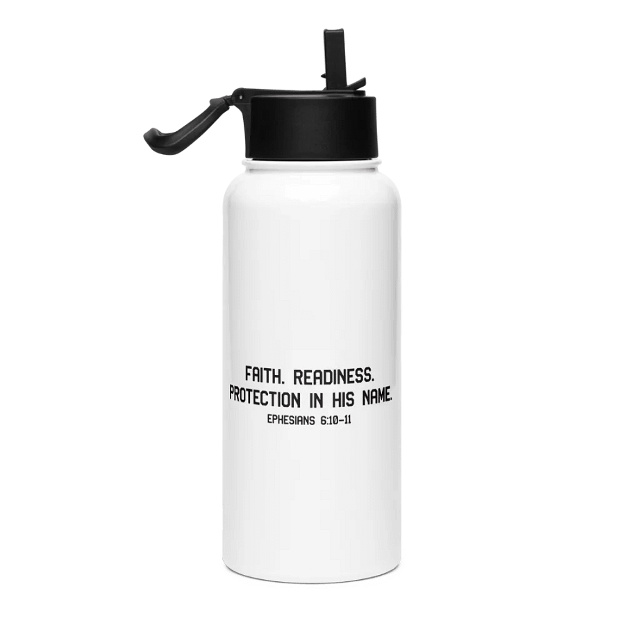 CWT Water Bottle – Faith. Readiness. Protection in His Name. product image (4)