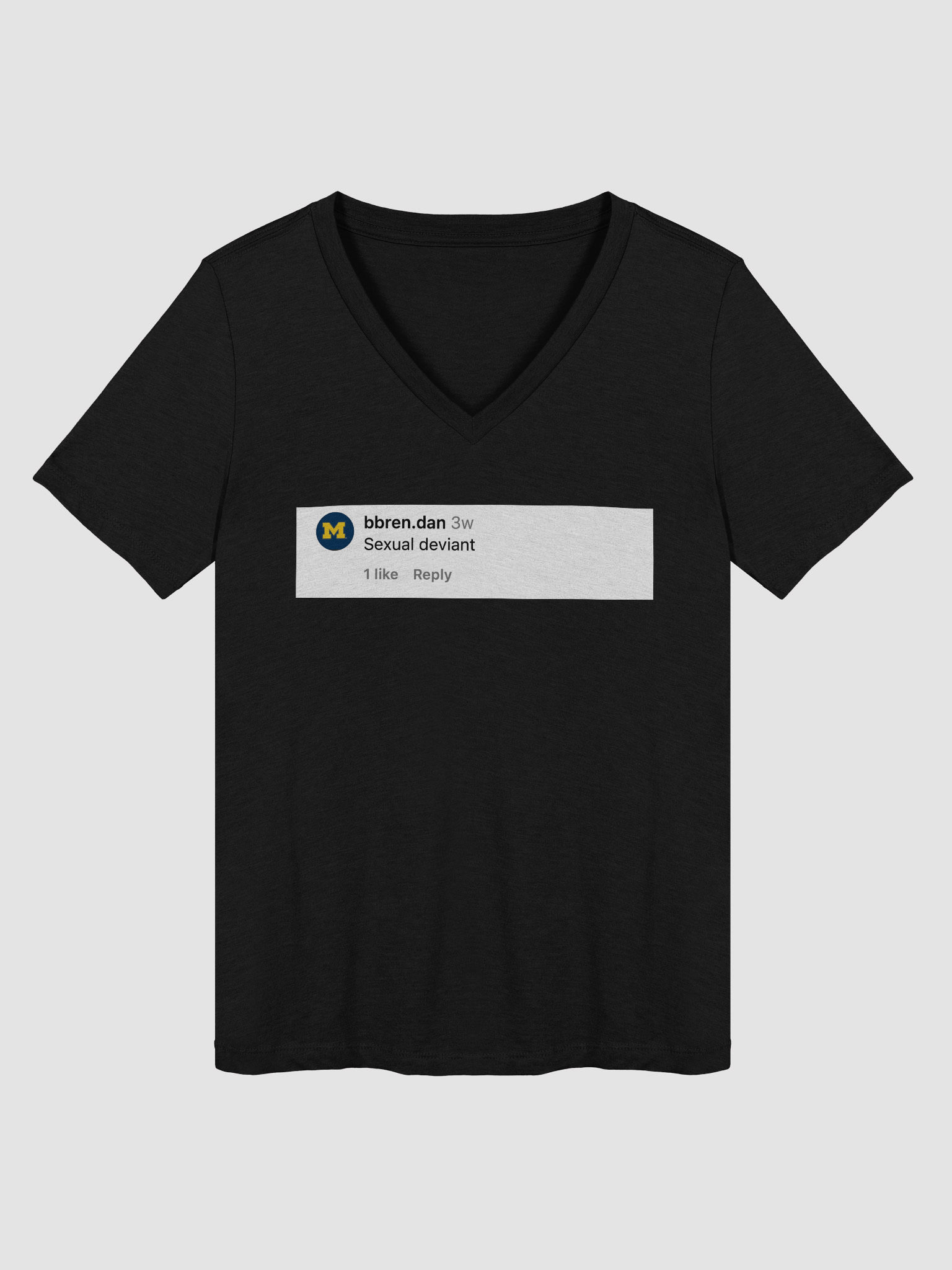 Sexual Deviant Comment Relaxed V-Neck Tee product image (3)