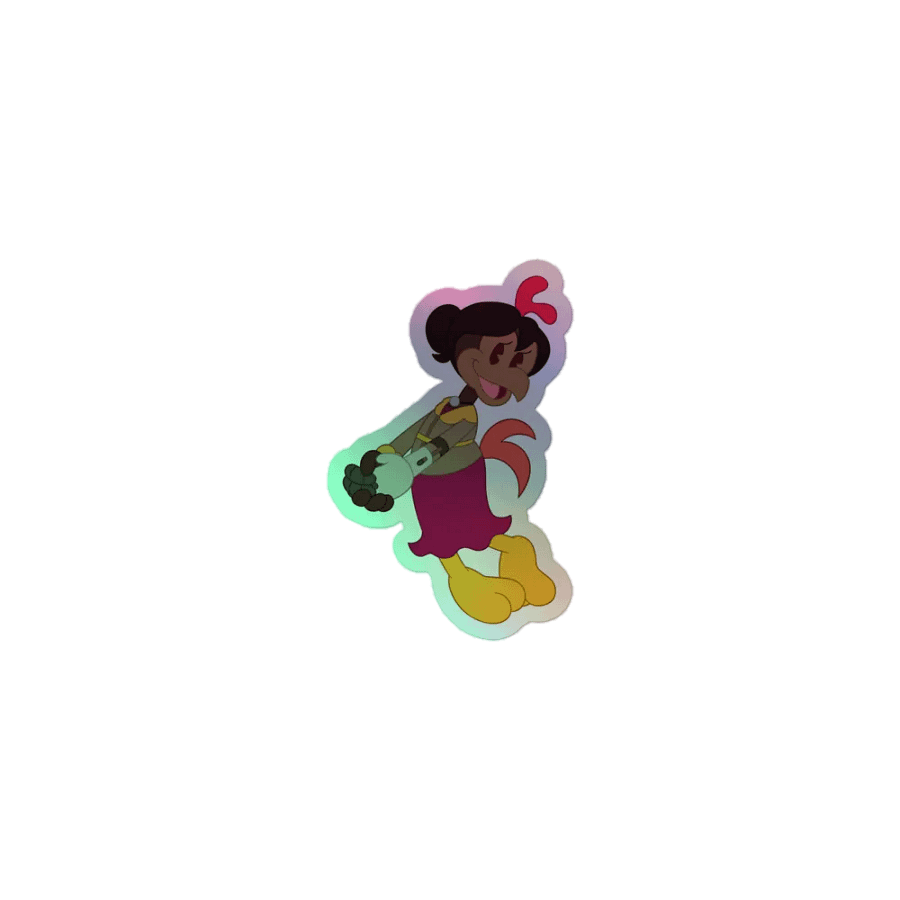 Chelsai Chicken Holographic Sticker product image (1)