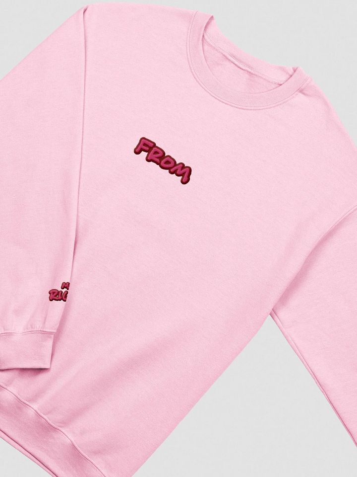 my left from my right embroidered crewneck (ROSE DESIGN) product image (1)