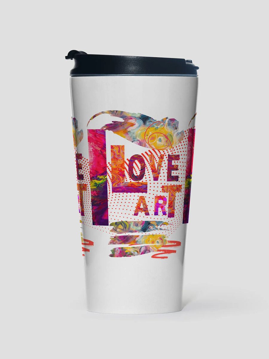 I Love art Stainless Steel Travel Mug for Arty moms dads friends daughters sons product image (1)