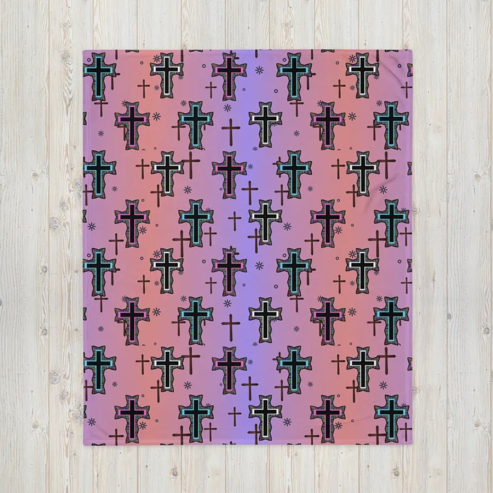 Multicolored Cross Blanket product image (6)