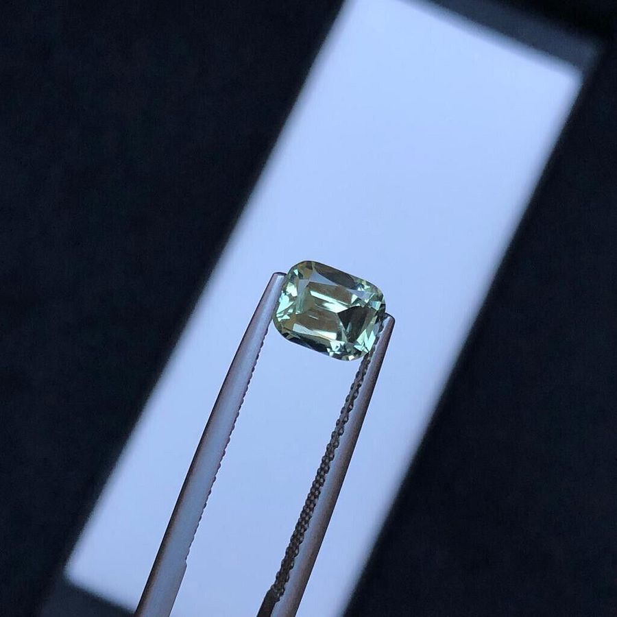 NATURAL YELLOW/GREEN TOURMALINE FOR RING GEMSTONE STONE FOR JEWELRY, 1.20 CRT product image (4)