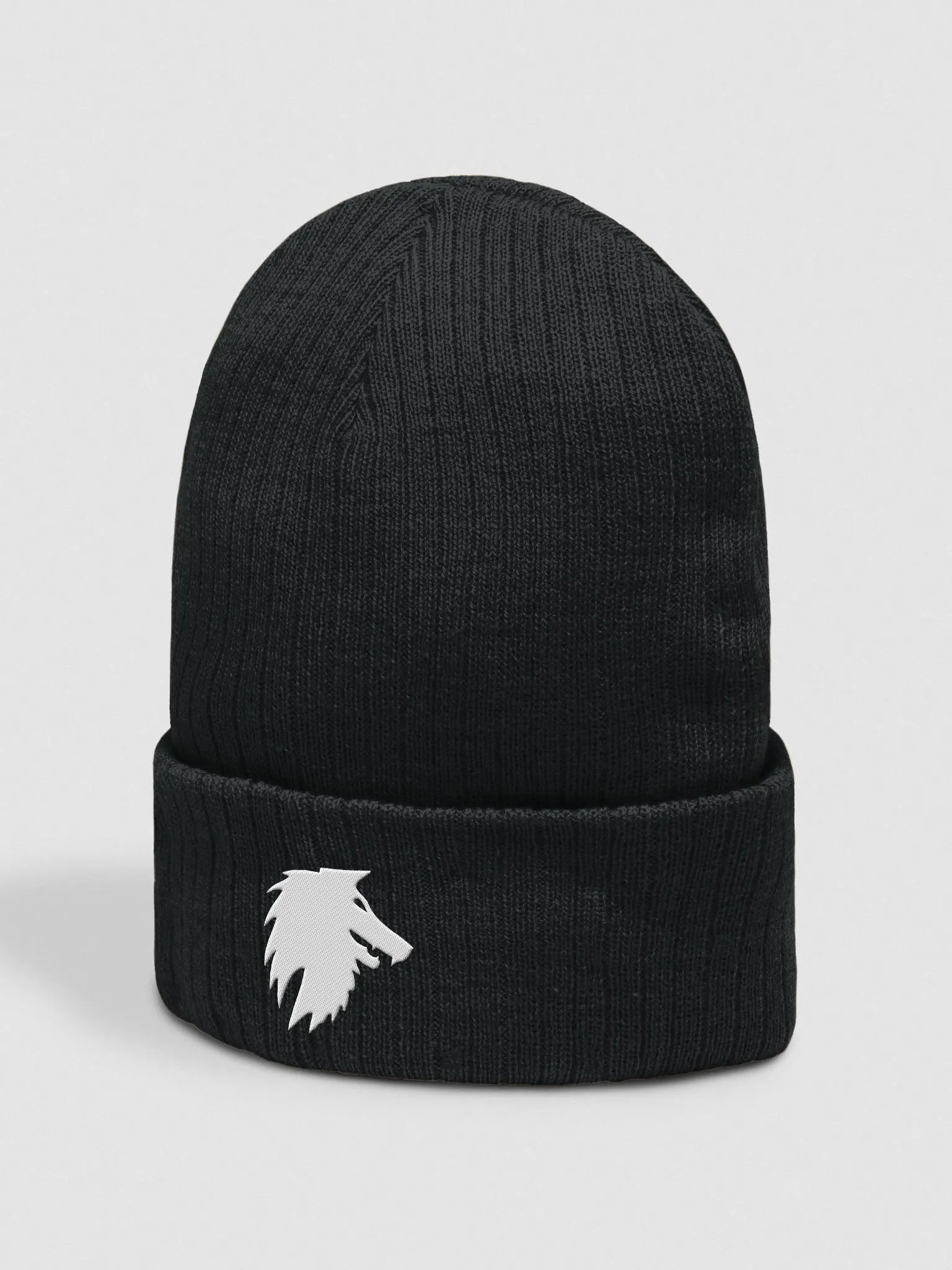 White Wolf No-Text Beanie product image (3)
