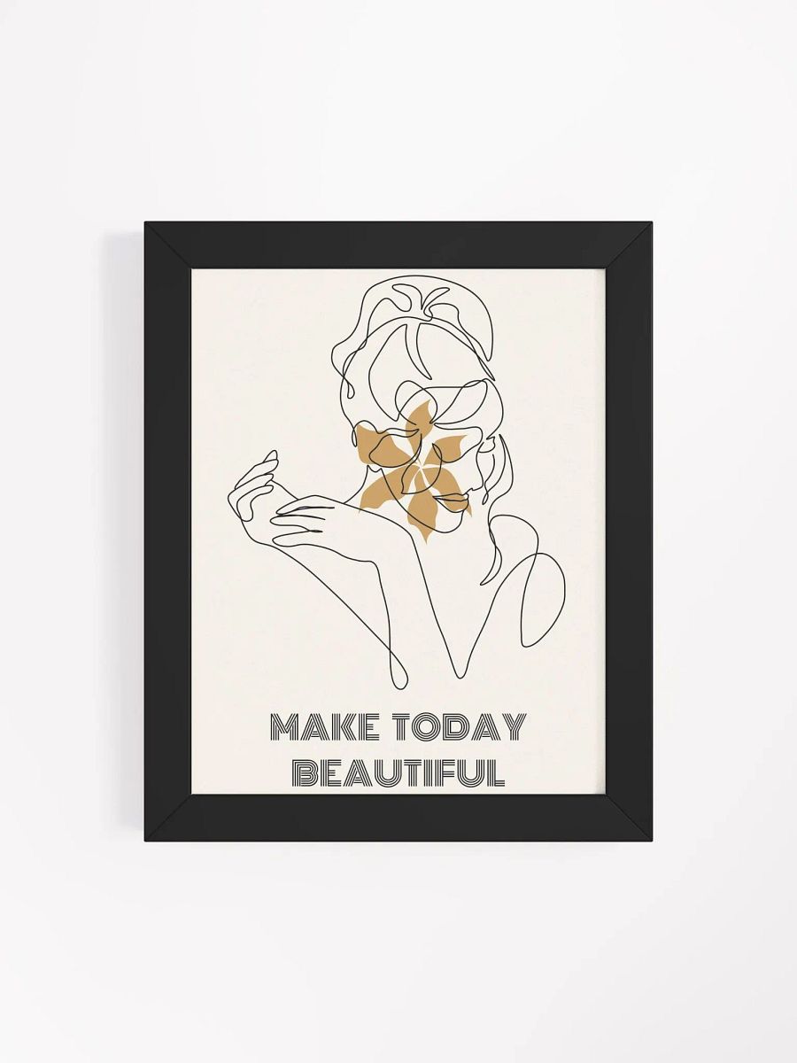 Minimalist Woman Line Art – Framed Elegant Wall Decor for Modern Spaces product image (4)