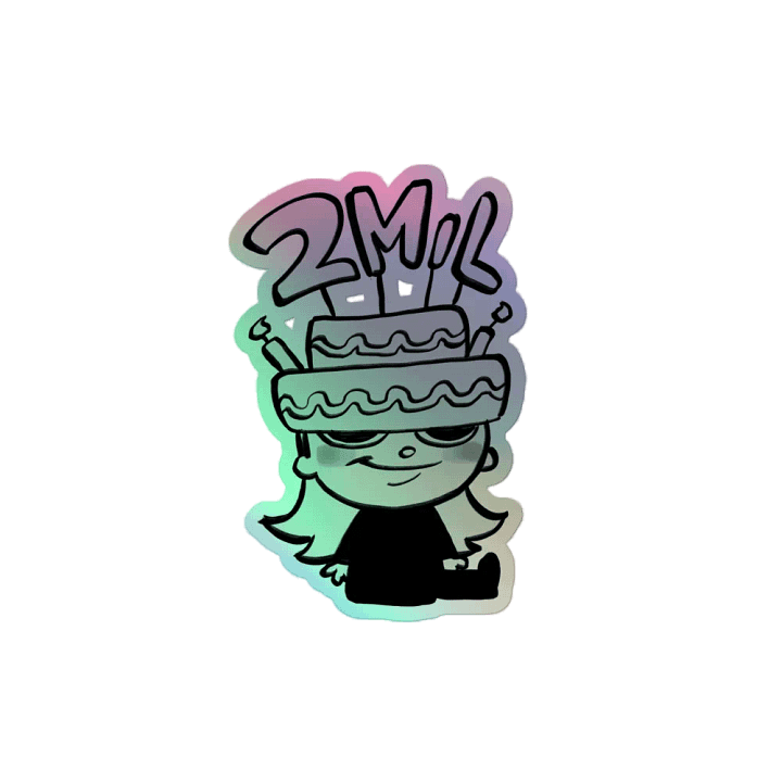 2 Million Holographic Sticker product image (2)