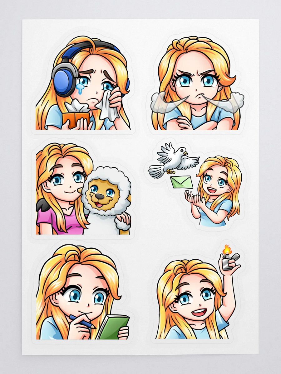 Melissa Emote Stickers Set 3 product image (3)
